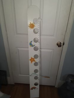 Growth chart photo frame