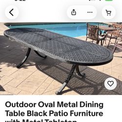 Iron Patio Table