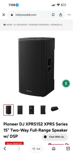 Pioneer xprs 15 powered speakers