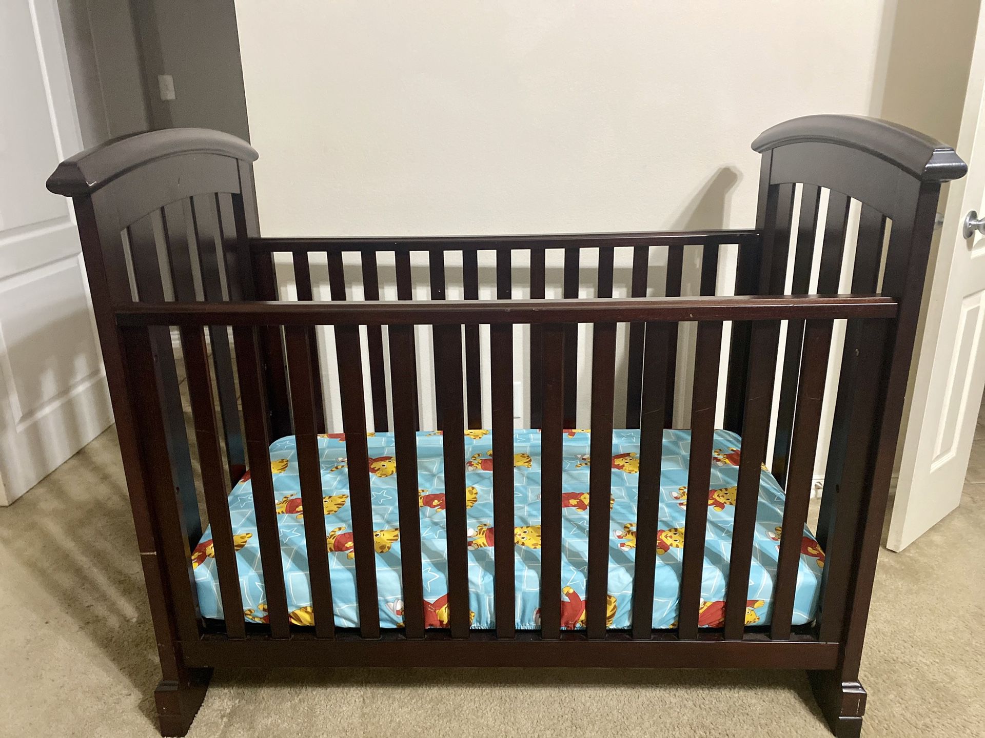 Crib and changing table
