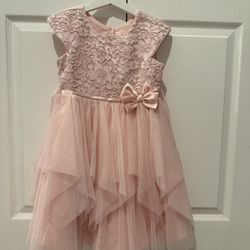 (Size 5T) Pink Girl's Dress By Kona Michelle