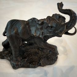 The Franklin Mint African Series Bronze African Elephant 