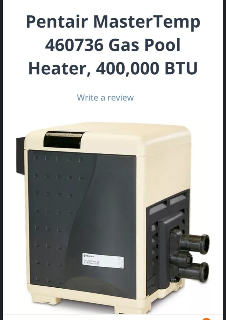 Pentair mastertemp 400 BTU High performance pool / spa heater 460736