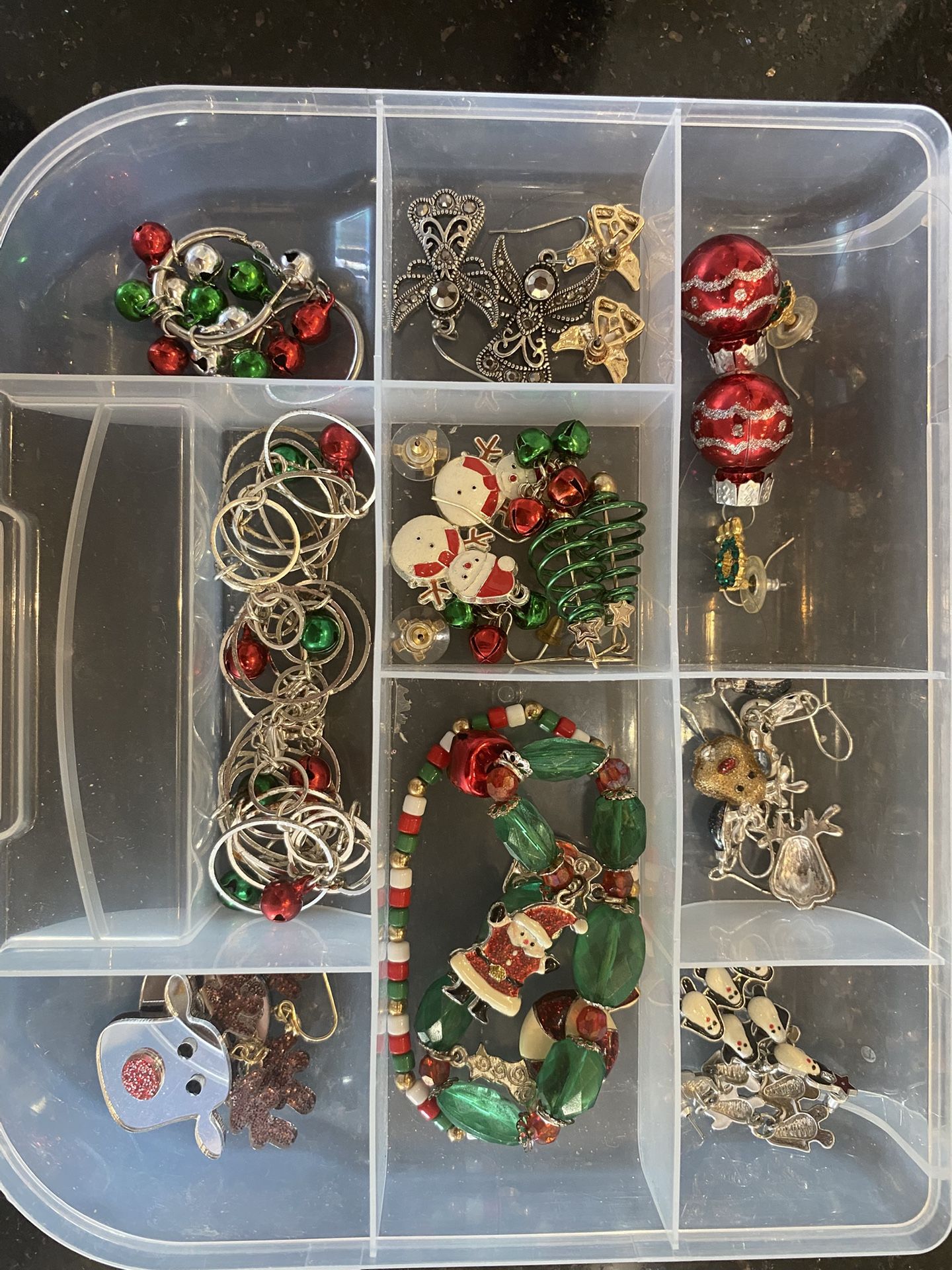 Holiday Christmas Jewelry Earrings Necklace Bracelets