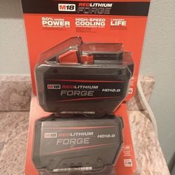 Milwaukee M18 12ah Forge Batteries New Firm Price 