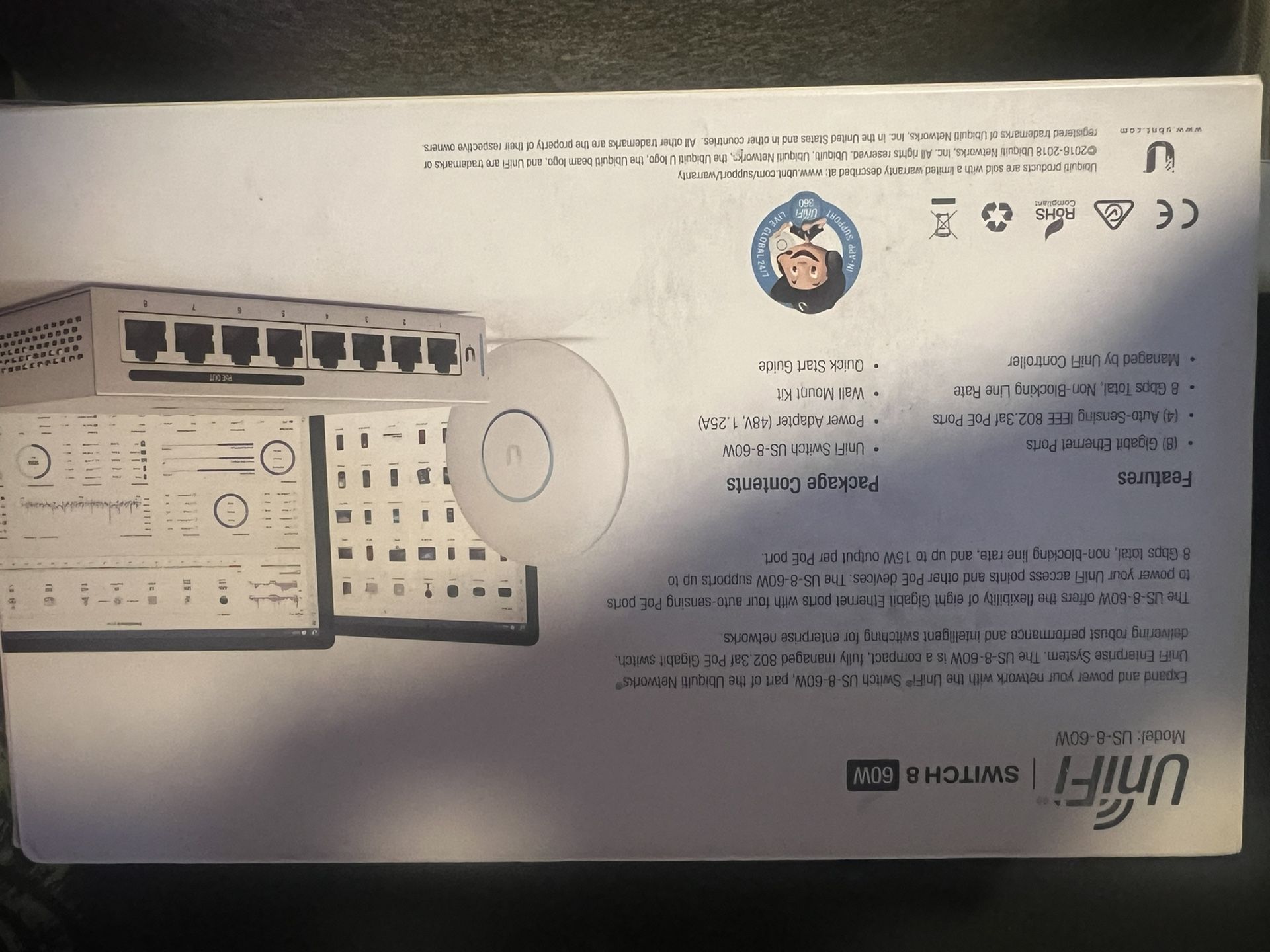 Ubiquiti Unifi Switch 8 Port 60W