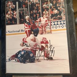 Signed Darren Mcarty Pictured Canvas