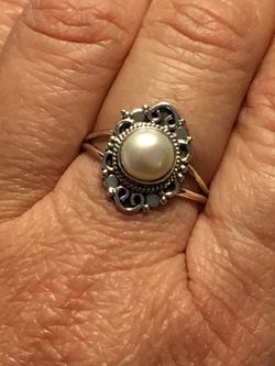 Pearl Ring 925 silver Ring