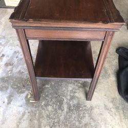 Brown Square Table