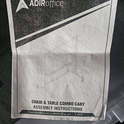Free Chair And Table Combo storage Cart