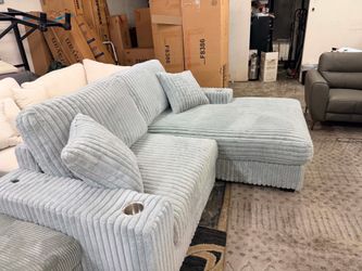 New Modular Sectional Couch with USB and Cup Holders! Free Delivery 🚚 and Assembly! 😊
