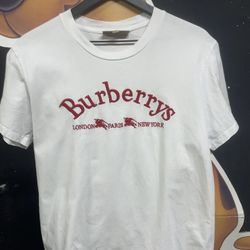 Burberry tee Spellout red White Medium