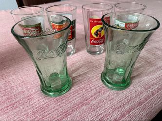 6 Coca-Cola Glass Cups