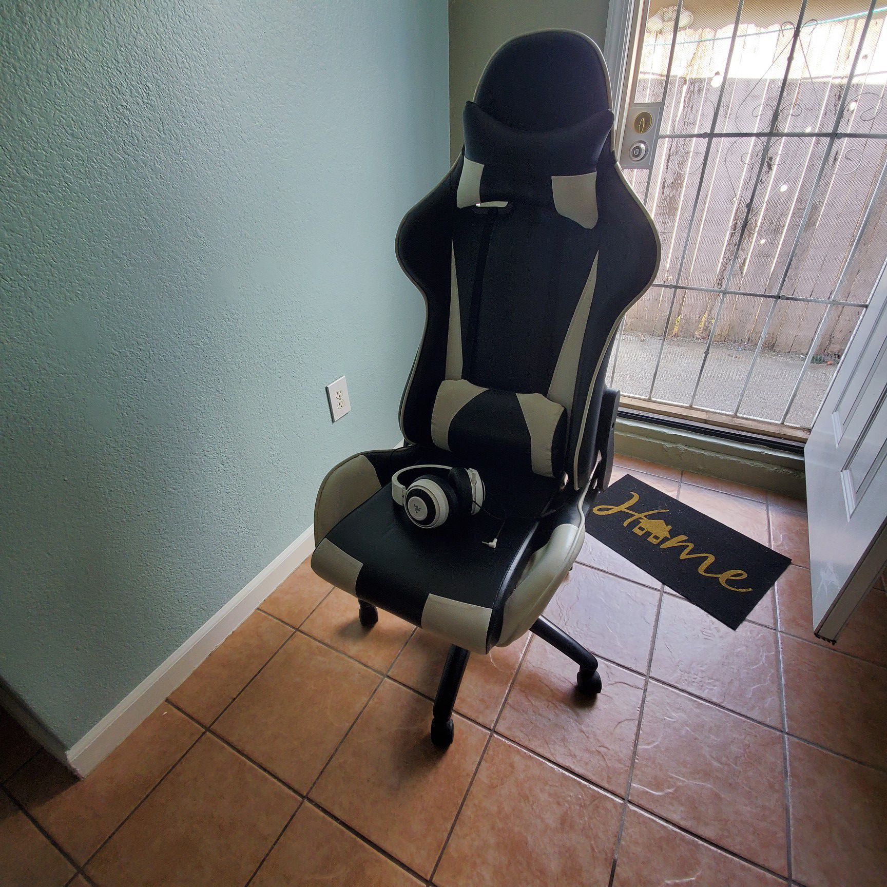 Gaming chair and razer headsets