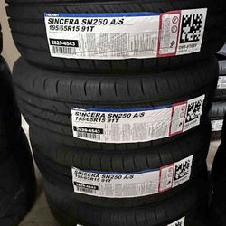 195/65/15 Falken SN250 4 LLANTAS NUEVAS INSTALADAS Y BALANCEADAS