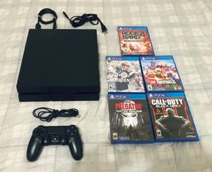 Sony PlayStation 4 ps4 Console & 5 Games Bundle lot Adult owned light usage in Excellent Condition fully functional please read description Check Phot
