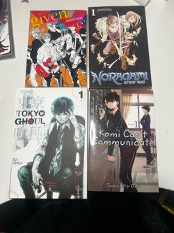 4 different manga volumes