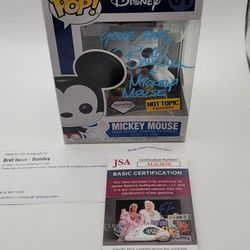 Funk Pop! Disney: Mickey Mouse 01 Signed By BRET  IWAN