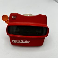 Vintage Red 3D View Master with Master Reels Transformers 