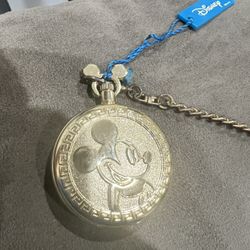 Disney Mickey Mouse Limited Edition Mzberger co Pocket Watch