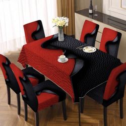 set cover   7 Pieces  Cover Chairs   Cover Table  New