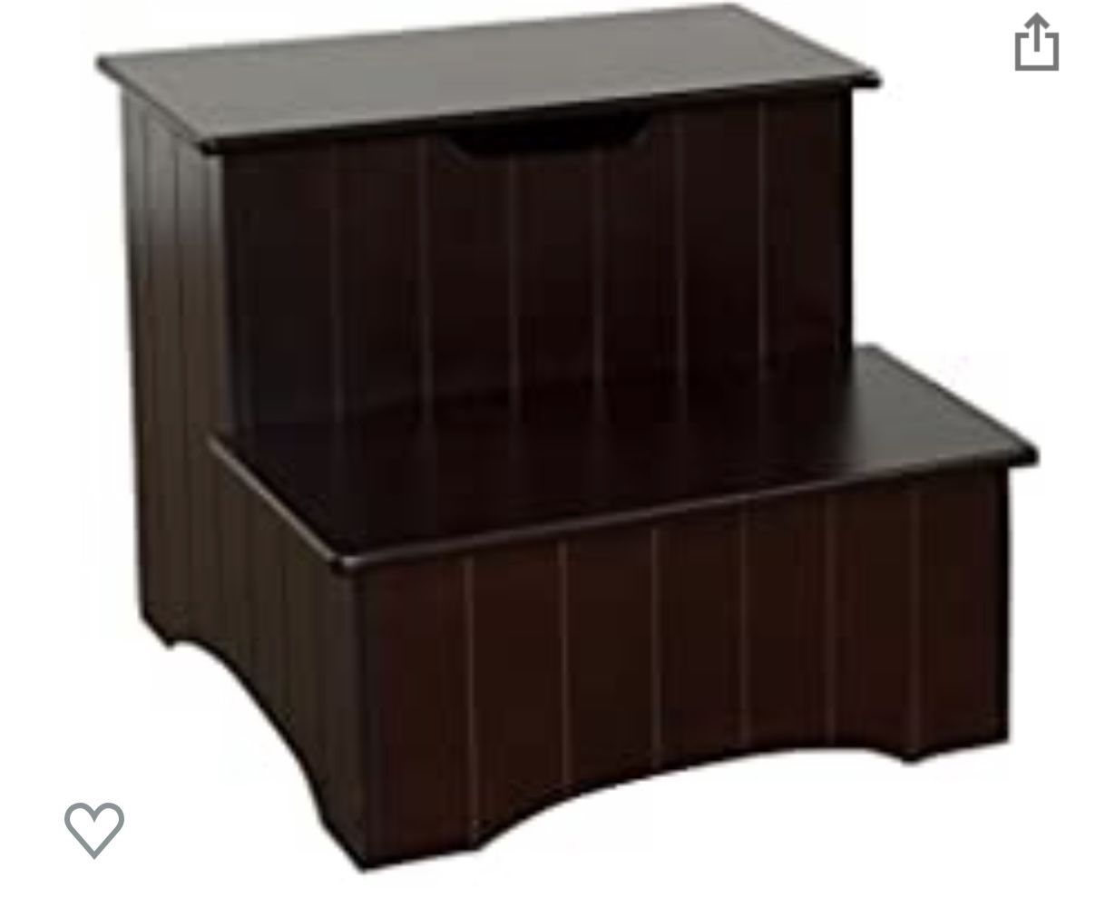 Cherry Wood Stool With Storage