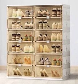 Storage Cabinet With Magnetic Clear Door Shoes, Belts, Purses, Toys, Collectibles , Crafts, Etc.