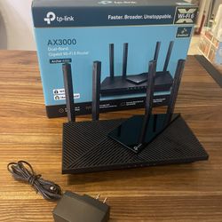 TP-Link AX3000 Dual Band Wifi 6 Router