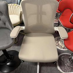 Office Chair with Lumbar Support, High Back Mesh Desk Chair with Flip-Up Arms, Adjustable Computer Task Chair,