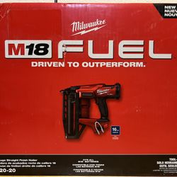M18 FUEL 18-Volt Lithium-Ion Brushless Cordless Gen ll 16-Gauge Straight Finish Nailer ‼️Tool Only‼️NO BATTERY - NO CHARGER