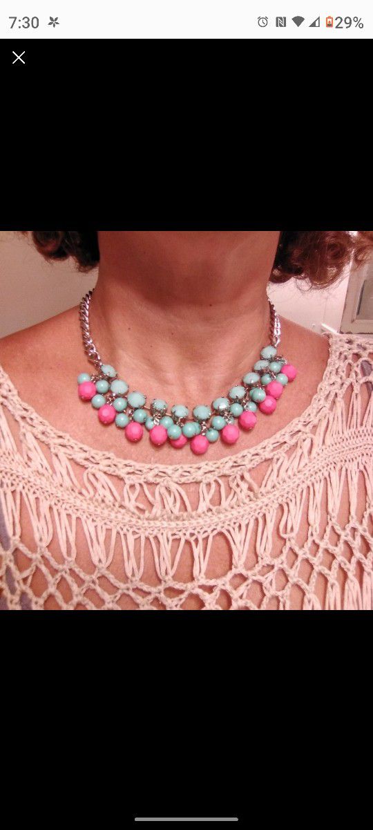 Guess Pink & Blue  Necklace