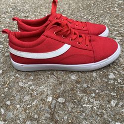 Just Be Womens Red Tennis Shoes Size 8 Sneakers Stretch