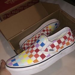 Vans Rainbow Checkered 6W/4.5Y