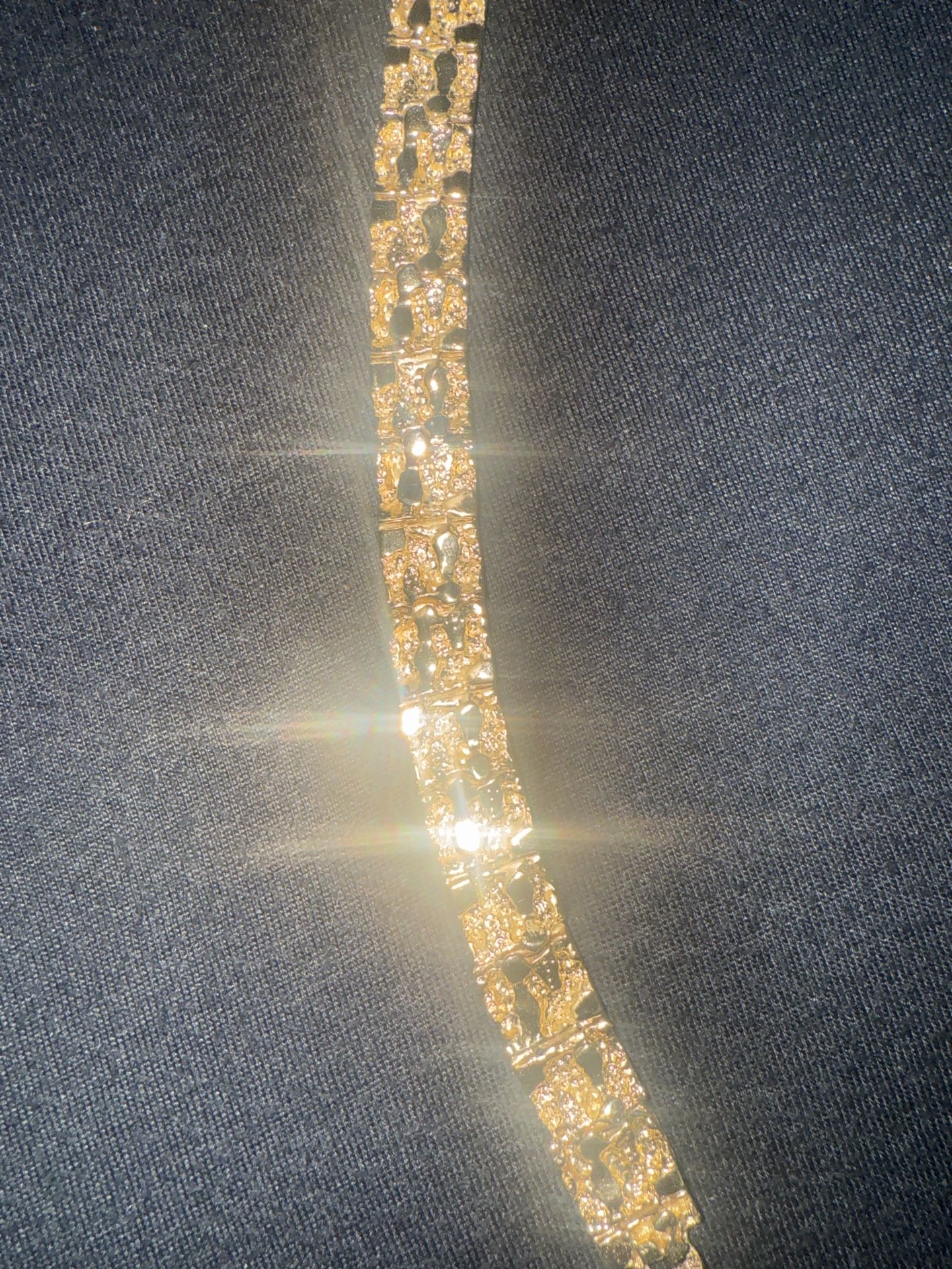 14KT Gold Plated Men’s Bracelet 7 inch - 8 inch 