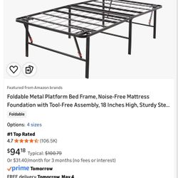 Two Foldable Bed Frames
