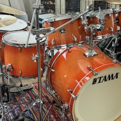Tama Superstar 7pc Drum Set Like New