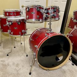 100% American Maple 🍁 PDP by DW 6 Piece Drum Set