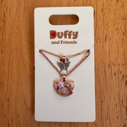 D23 MOG TWDC Walt Disney Duffy & Friends LinaBell Rose Gold Plated Necklace