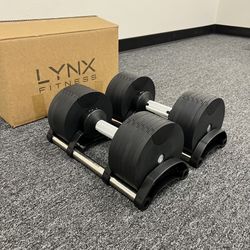 ( BRAND NEW IN BOX ) Pair Of 50lb Adjustable Dumbbells - Click On My Profile For More Gym Equipment