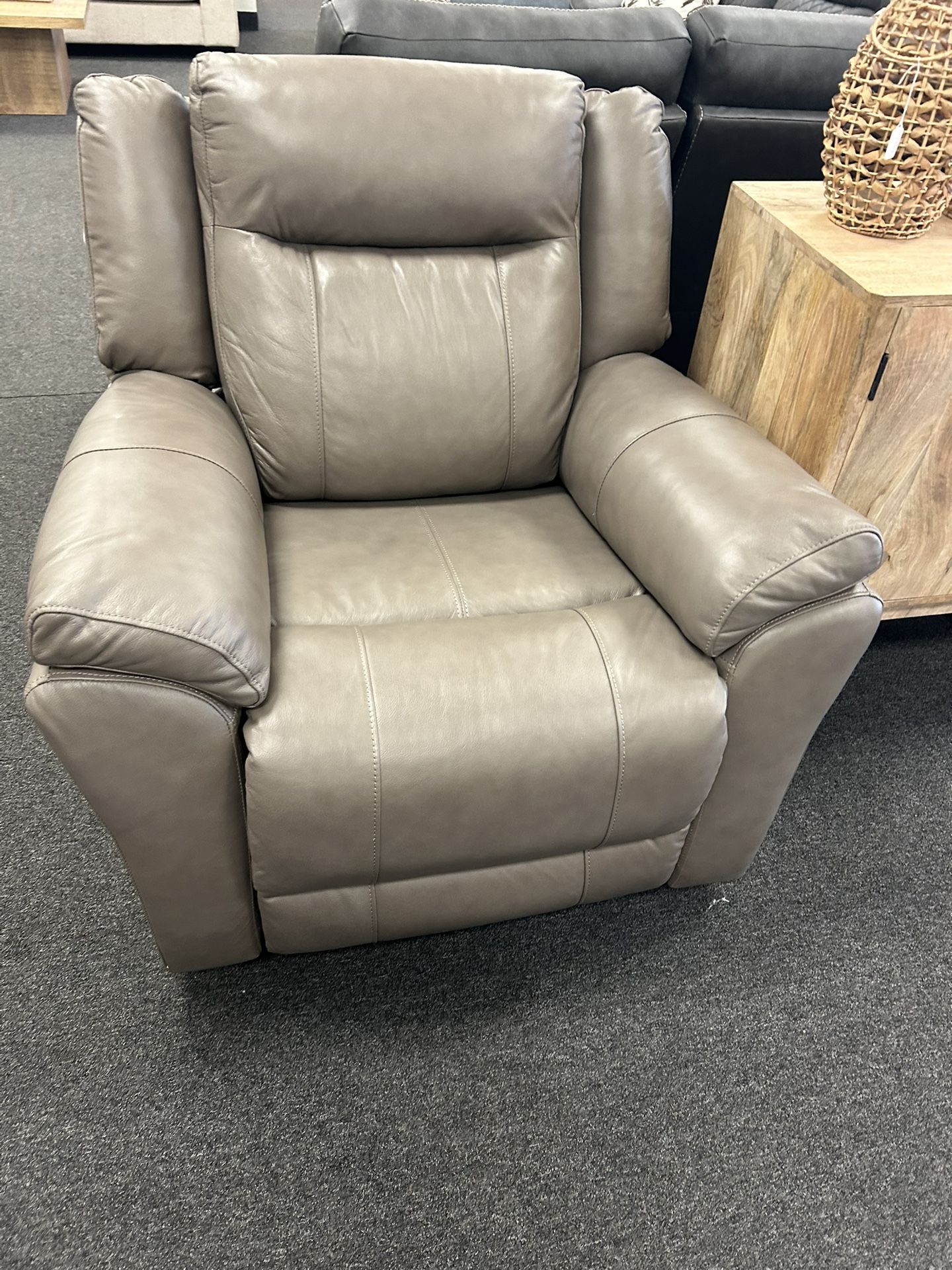 Real Leather Recliner 