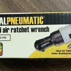 NIB- Central Pneumatic- 1/4” Mini Air Ratchet Wrench 