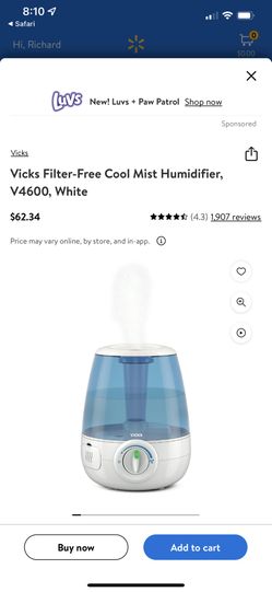 Filter Free Cool Mist Humidifier