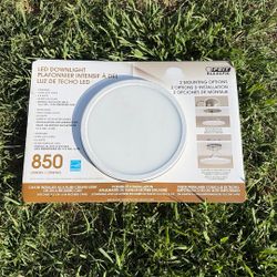 Felt Electric Led Downlight 850 Lumens 2 Mounting Options