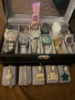 Watch is pendants and bracelets