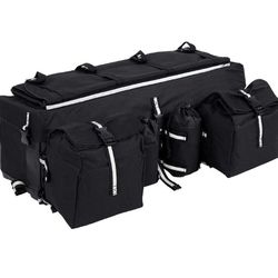 Rear Rack Bag, Car Reak Back Bag Saddle Bag ATV Luggage Bag with Detachable Bag, Oxford Cloth, 26.8x10.6x8.3 in