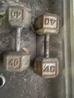 40 pound Dumbells