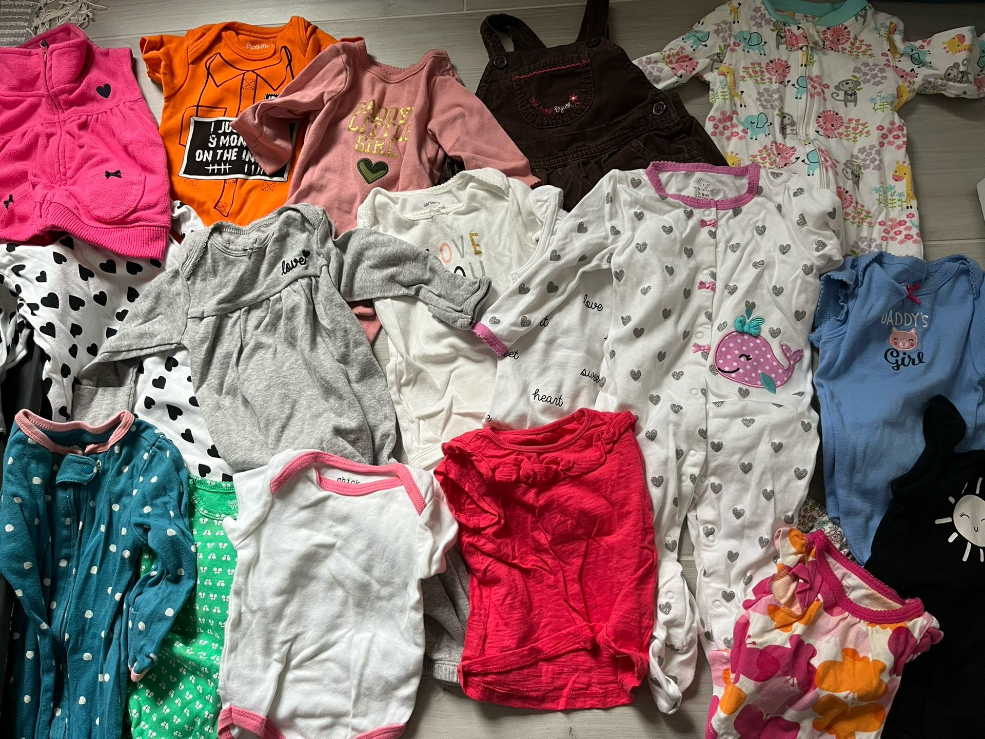 Baby Girl Clothes Lot 45 items newborn 3 6 months