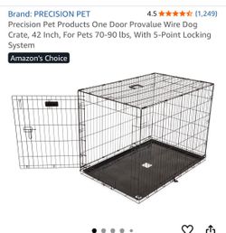 Precision Pet 42-Inch Wire Dog Crate and Cover