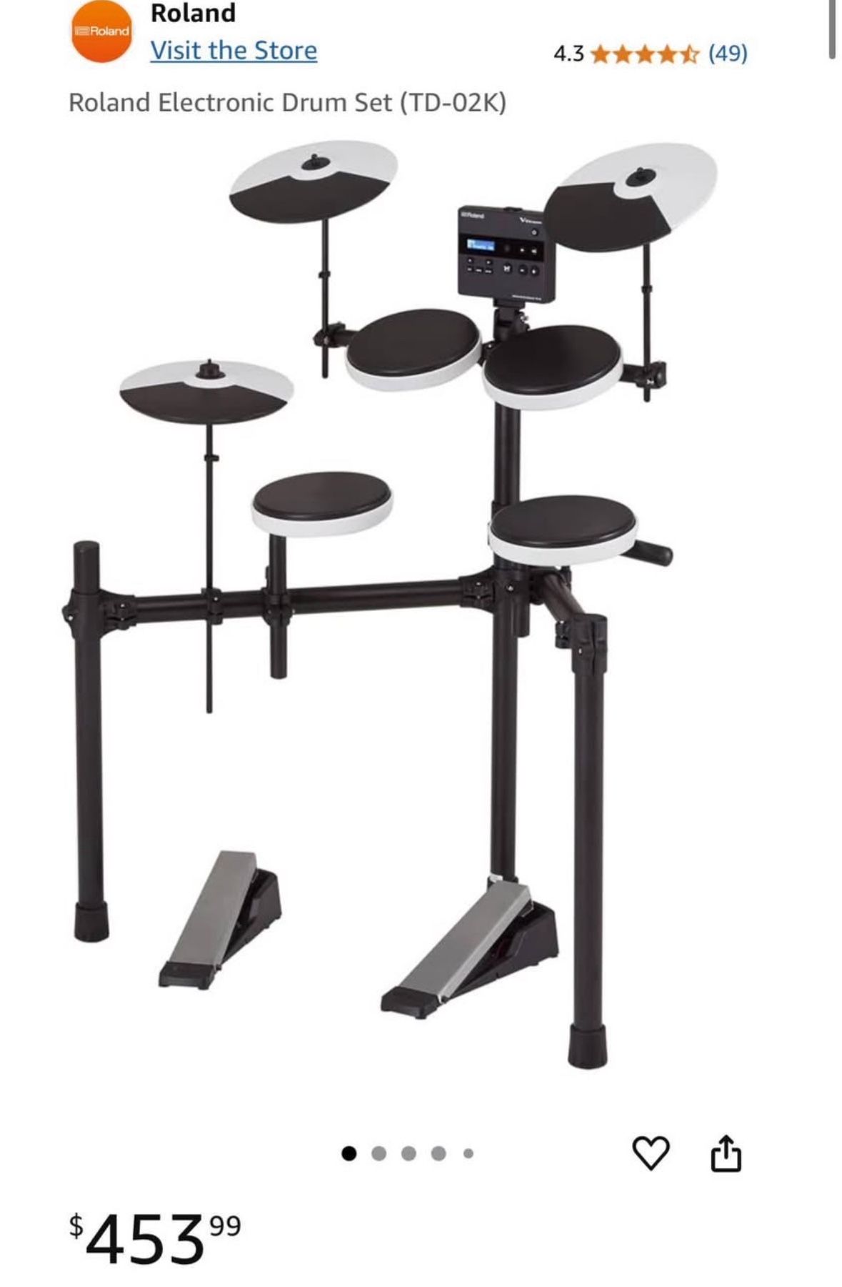 Roland Electronic Drum Set (TD-02K)