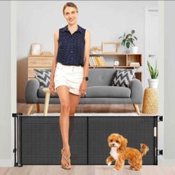 Zaguoroo Reinforced 18" Tall Retractable Dog Pet Gate